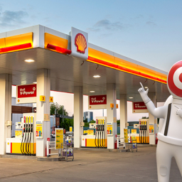 maskot bounche di depan shell